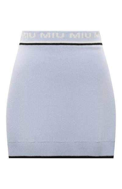 Шерстяная юбка MIU MIU, арт. MMG310-1V8X-F0M10, фото 1