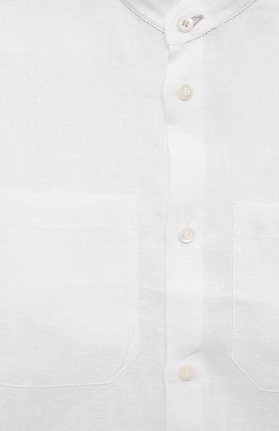Льняная рубашка BRUNELLO CUCINELLI белого цвета по цене 28850 руб., арт. BB608C330B, фото 3 Льняная рубашка BRUNELLO CUCINELLI, арт. BB608C330B, фото 3