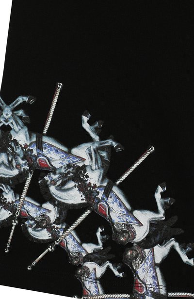 Хлопковые шорты MARCELO BURLON KIDS OF MILAN, арт. 20E/B/MB/3207/0020/8-14Y, фото 3