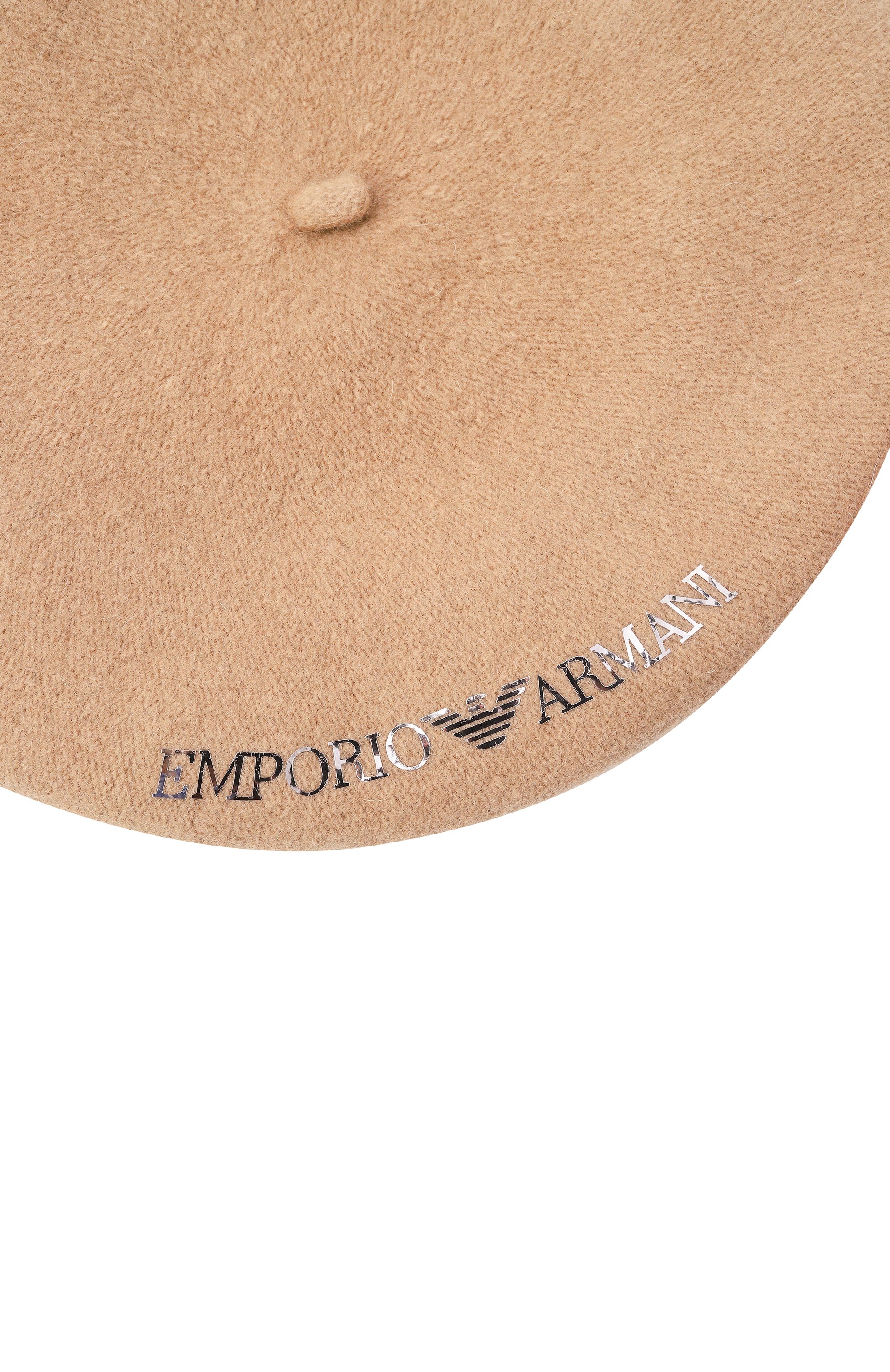 Шерстяной берет EMPORIO ARMANI бежевого цвета по цене 28700 руб., арт. EW003512/AF20033/UC001, фото 3 Шерстяной берет EMPORIO ARMANI, арт. EW003512/AF20033/UC001, фото 3