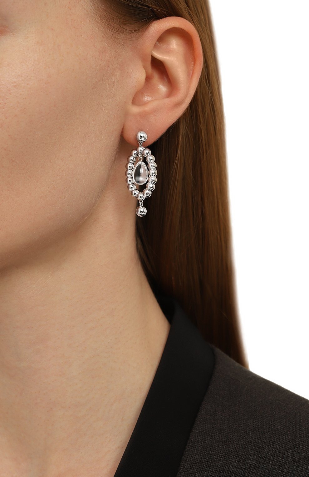 Серьги-суаре AVGVST серебряного цвета по цене 24090 руб., арт. 1005820.1-01, фото 2 Серьги-суаре AVGVST, арт. 1005820.1-01, фото 2