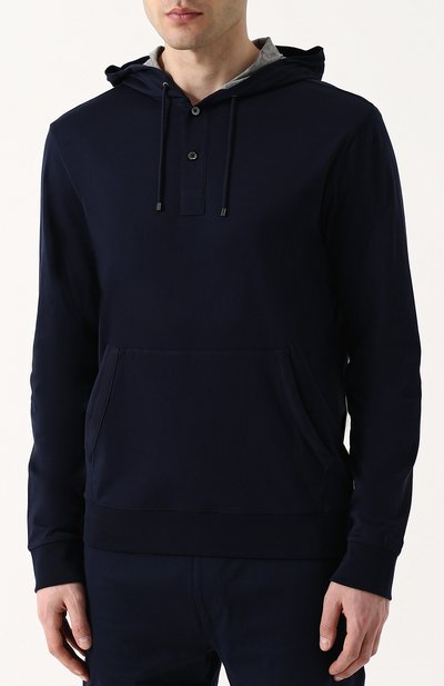 Хлопковое худи с воротником на пуговицах RALPH LAUREN, арт. 790681671, фото 3