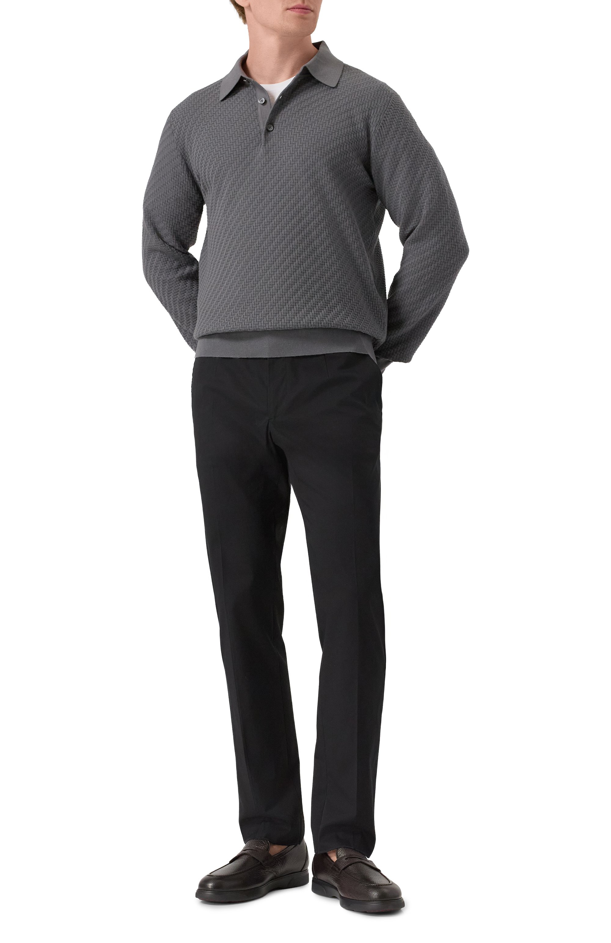 Кожаные пенни-лоферы KITON, арт. USSA103N0012601, фото 2