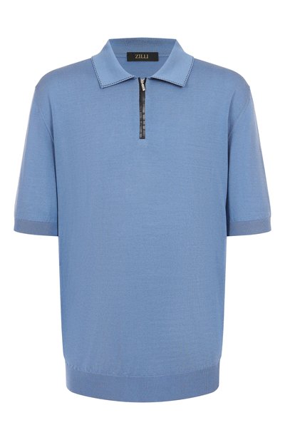 Мужская поло из шелка и хлопка ZILLI, арт. KZP002M0143VRIS00/62-64