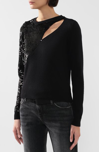Пуловер с пайетками RTA, арт. WF9277-7083BLK, фото 3