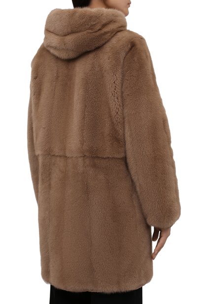 Шуба из меха норки MANZONI24, арт. 21M551-VFNY/38-46, фото 4