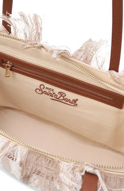 Сумка city medium MC2 SAINT BARTH бежевого цвета по цене 18150 руб., арт. CBMF001-00589L/CITY BAG MID FRINGE, фото 5 Сумка city medium MC2 SAINT BARTH, арт. CBMF001-00589L/CITY BAG MID FRINGE, фото 5