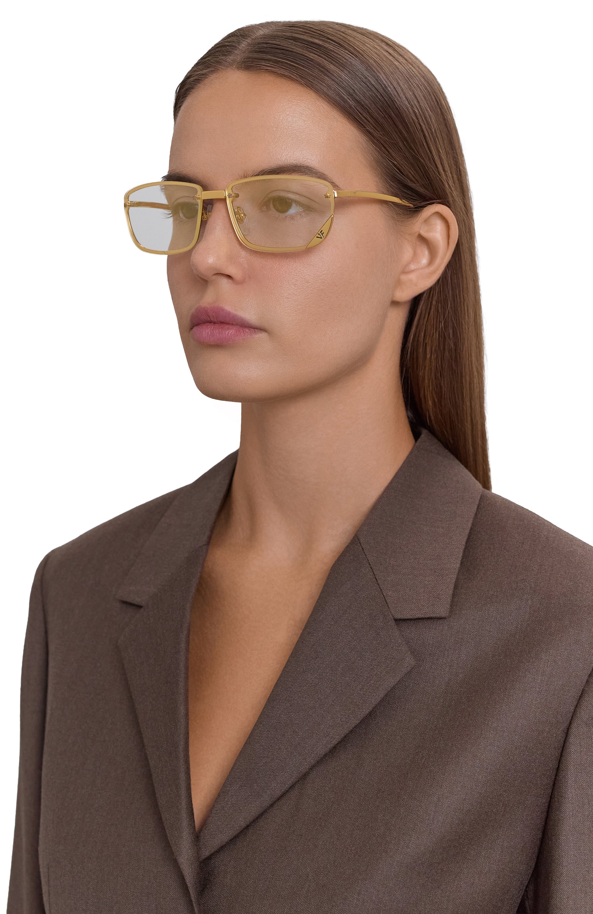 Солнцезащитные очки VINTAGE FRAMES, арт. VF CELEBRITY 24KT G0LD/CLEAR FLASH G0LD, фото 3