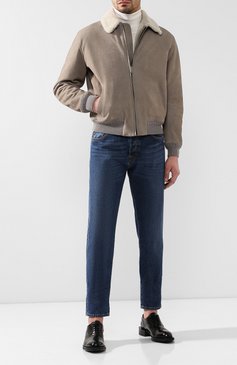 Дубленка с отделкой из кожи ящерицы BERLUTI, арт. R14LBL35-KADU/VSAL, фото 1