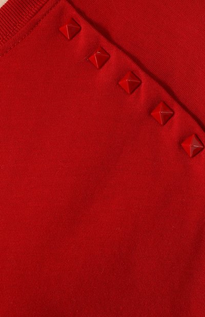 Однотонная хлопковая футболка свободного кроя VALENTINO, арт. PB3MG07B/3UC, фото 5