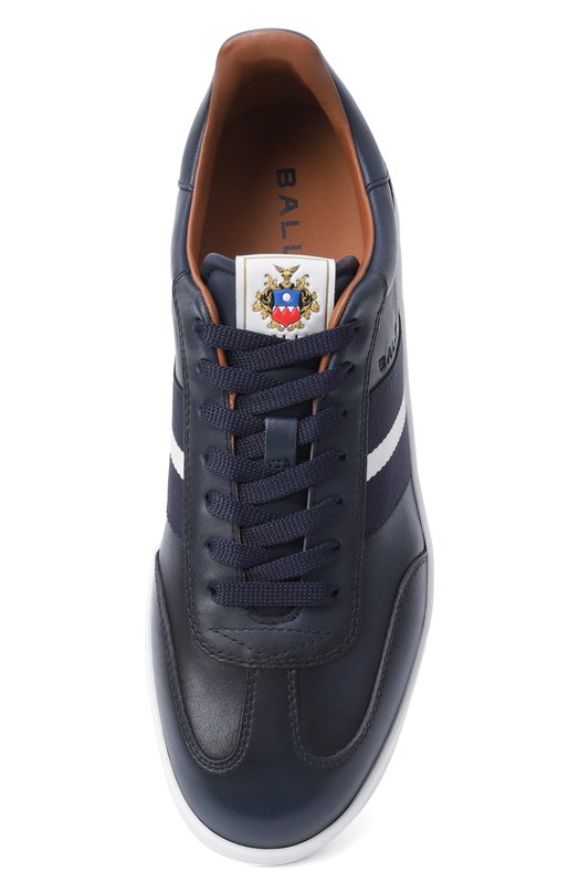 Кожаные кеды Retro Crest Bally MSK0F7/VT006 Синий  MSK0F7/VT006 Фото 5