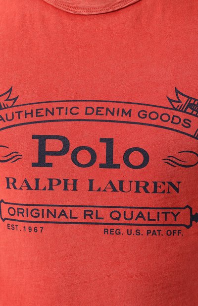 Хлопковая футболка POLO RALPH LAUREN, арт. 710795143, фото 5