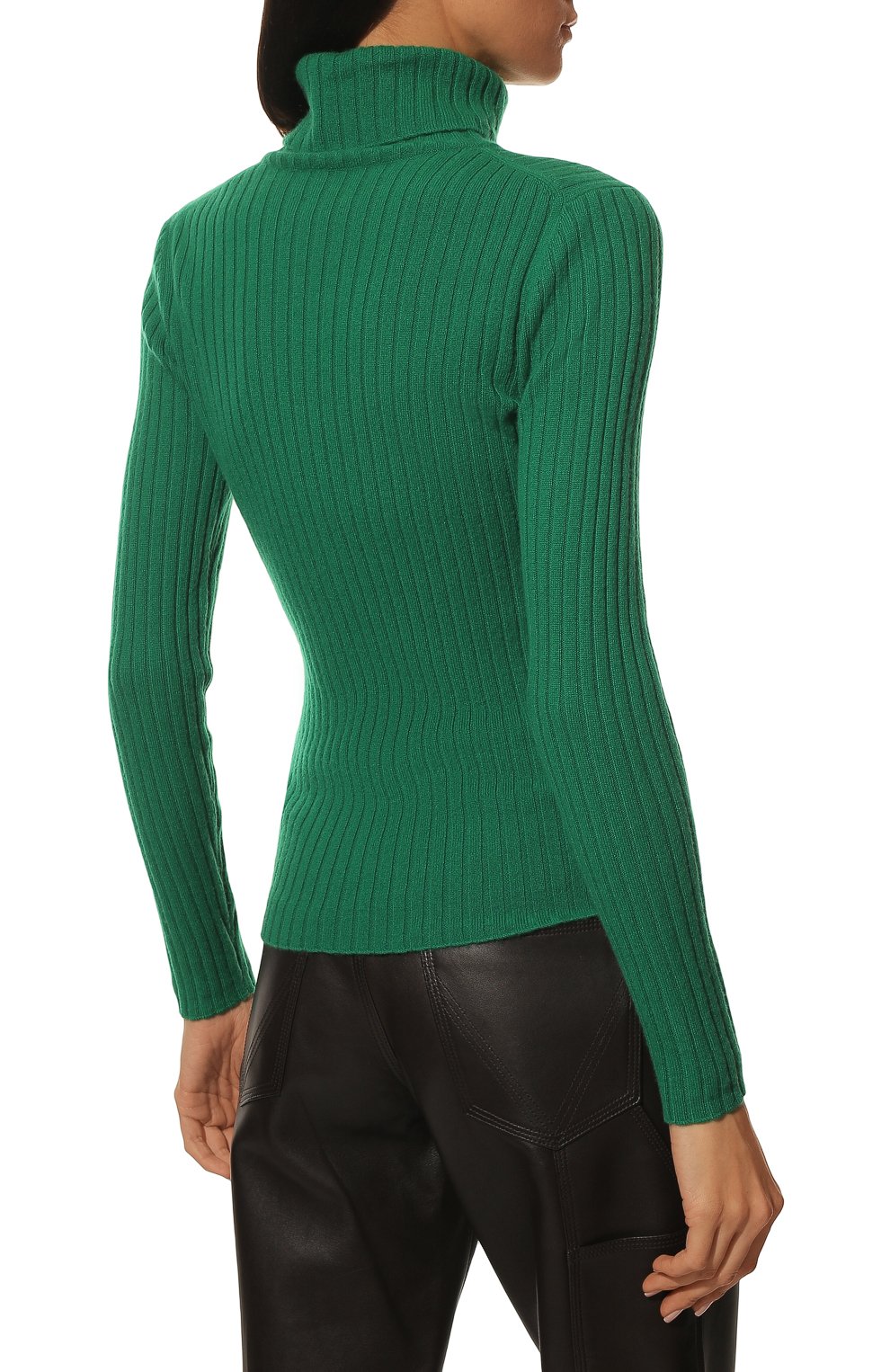 Кашемировый свитер ALLUDE зеленого цвета по цене 51400 руб., арт. 225/11141, фото 4 Кашемировый свитер ALLUDE, арт. 225/11141, фото 4