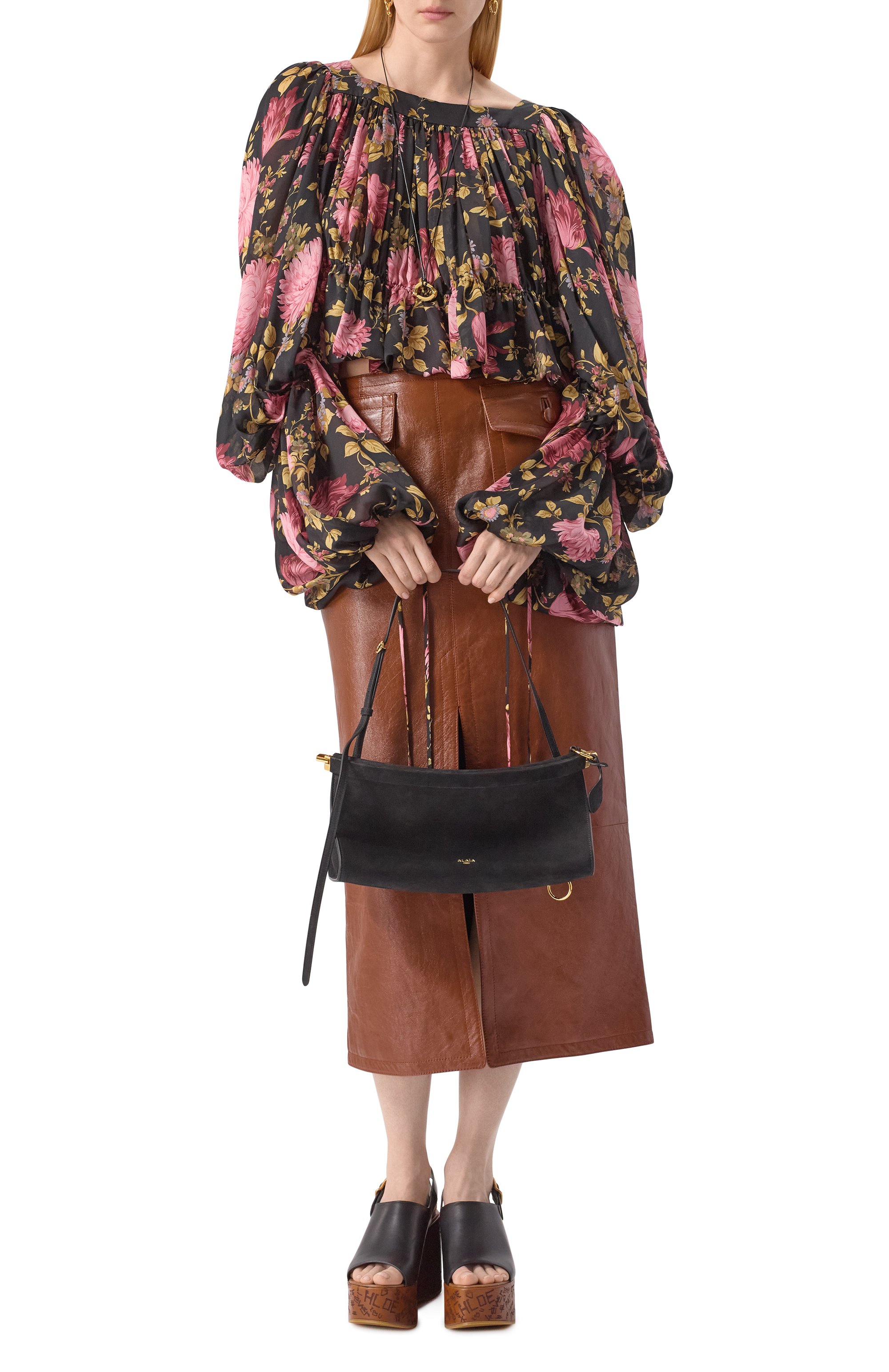 Сумка le click east-west medium ALAIA, арт. AA1S01430CA214, фото 7