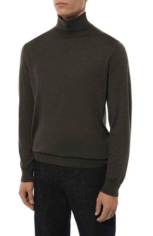 Шерстяная водолазка Corneliani 94M523-9425126 Зелёный  94M523-9425126 Фото 3