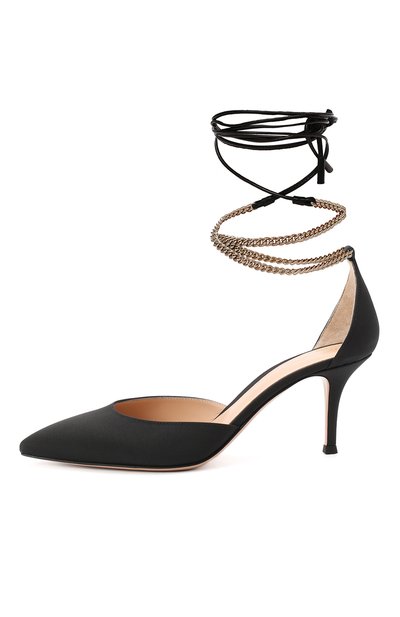 Текстильные туфли kira d'orsay 70 GIANVITO ROSSI, арт. G40137.70RIC.CXNNENE, фото 3