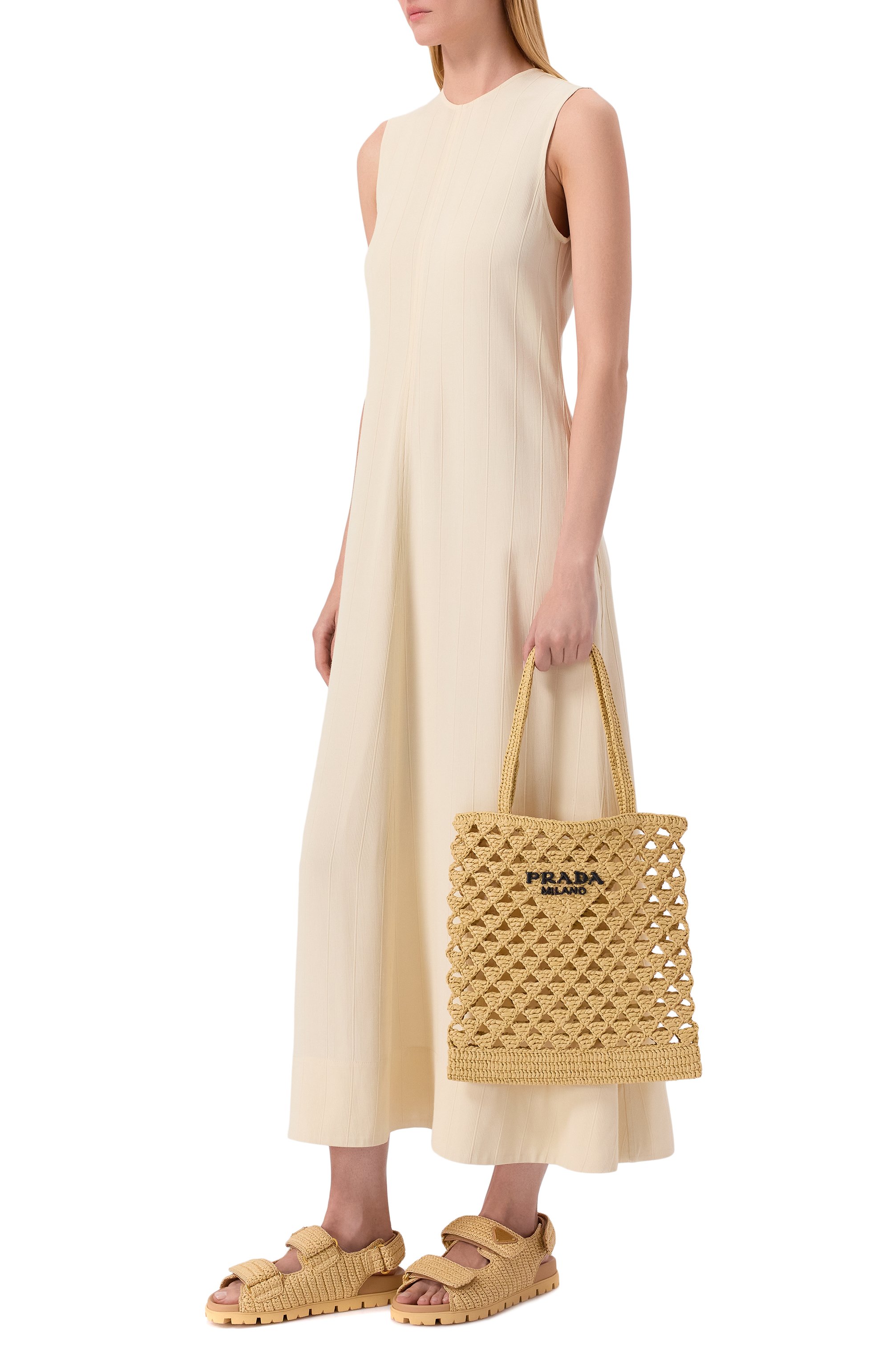 Текстильные сандалии PRADA, арт. 1X440N/2C2T, фото 3