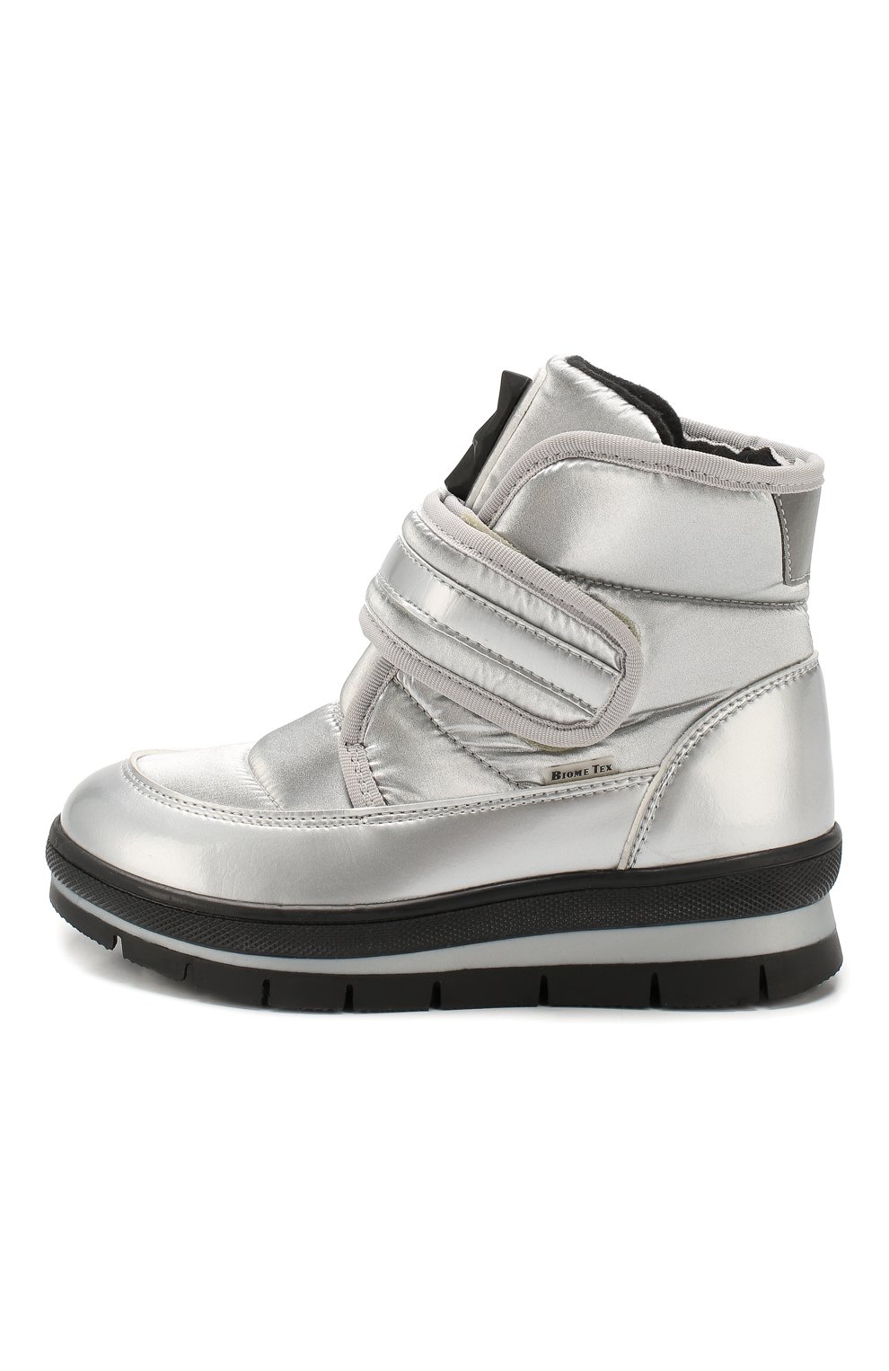 Утепленные ботинки JOG DOG серебряного цвета по цене 17750 руб., арт. 13024R/ZAFFIR0 FLASH/29-35, фото 2 Утепленные ботинки JOG DOG, арт. 13024R/ZAFFIR0 FLASH/29-35, фото 2