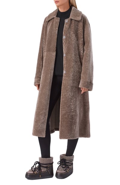 Кожаные полусапоги curly rock INUIKII розового цвета по цене 39450 руб., арт. 75202-087_001, фото 3 Кожаные полусапоги curly rock INUIKII, арт. 75202-087_001, фото 3