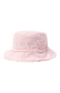 Детская хлопковая панама EMPORIO ARMANI светло-розового цвета, арт. EG000269/AF15795 | Фото 1 (Нос: Не проставлено; Материал: Текстиль, Хлопок)