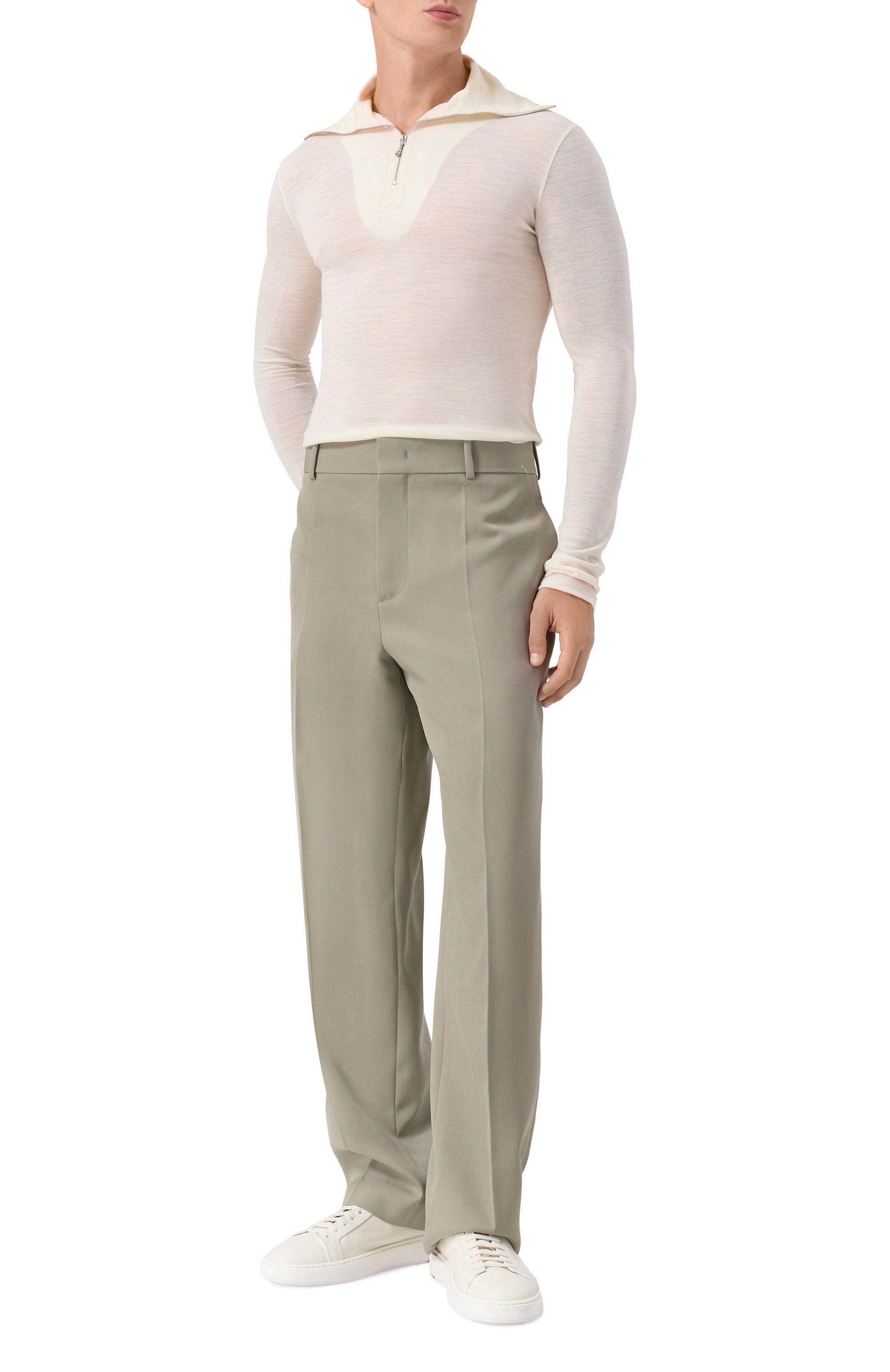 Джемпер JIL SANDER белого цвета по цене 43700 руб., арт. J47GC0021/J70021, фото 2 Джемпер JIL SANDER, арт. J47GC0021/J70021, фото 2