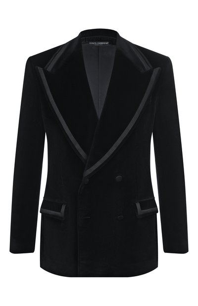 Мужской бархатный пиджак DOLCE & GABBANA, арт. G2V08T/FUVG7