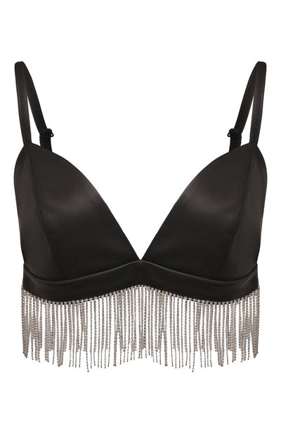 Кожаный бра-топ с отделкой стразами BATS, арт. T_022_1000, фото 1