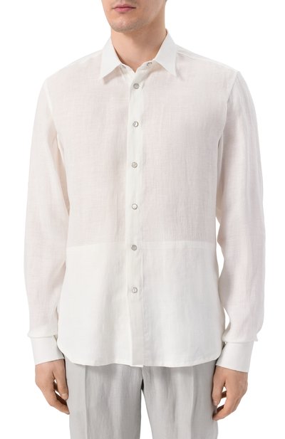 Льняная рубашка KITON, арт. UMCBUBAH0928601, фото 3