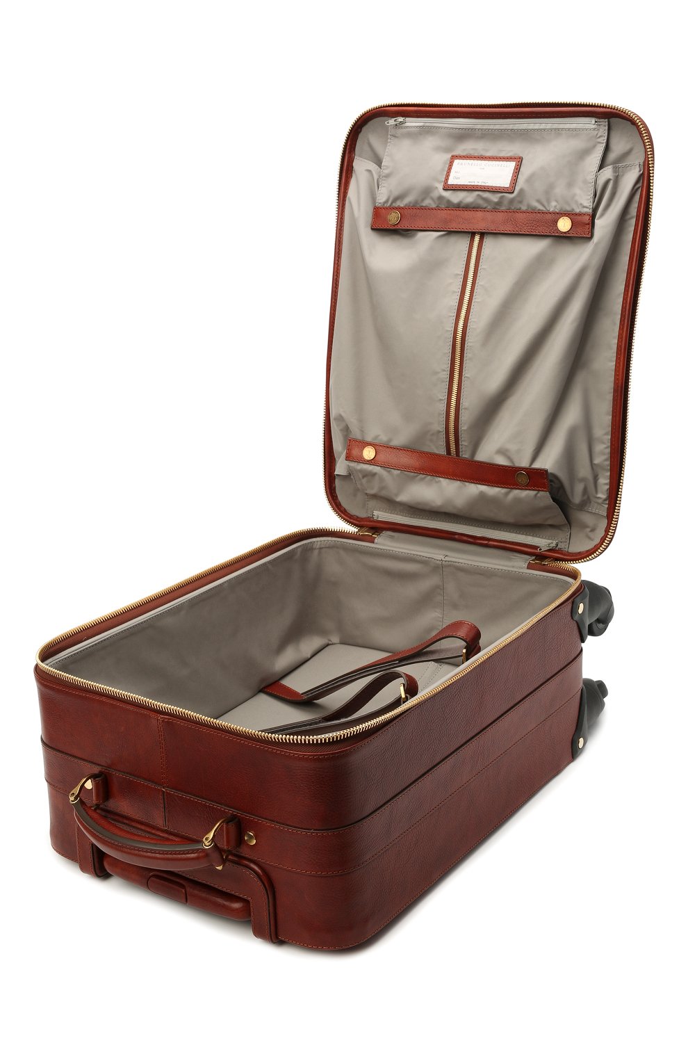 Кожаный дорожный чемодан BRUNELLO CUCINELLI, арт. MBSYU342, фото 3