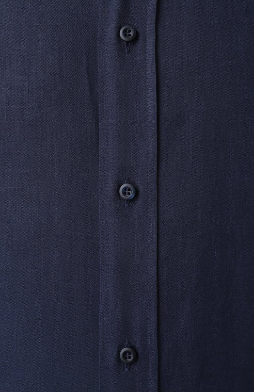 Льняная рубашка Brunello Cucinelli MM6950028 Синий  MM6950028 Фото 6