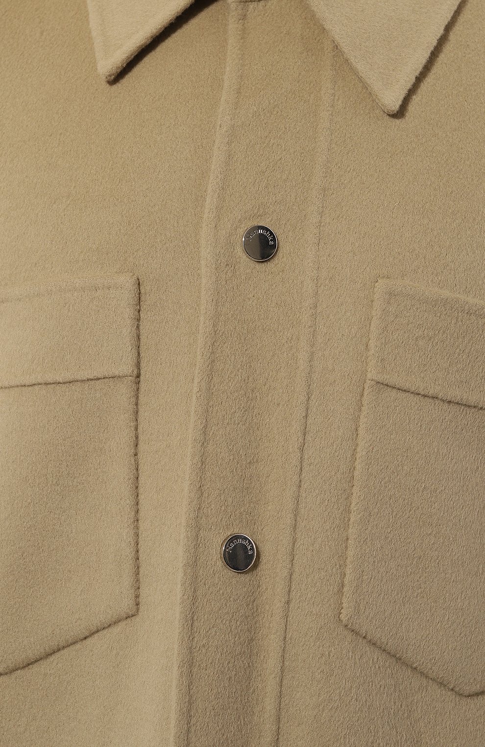Куртка-рубашка из шерсти и шелка NANUSHKA, арт. NM24PFJK00962, фото 5