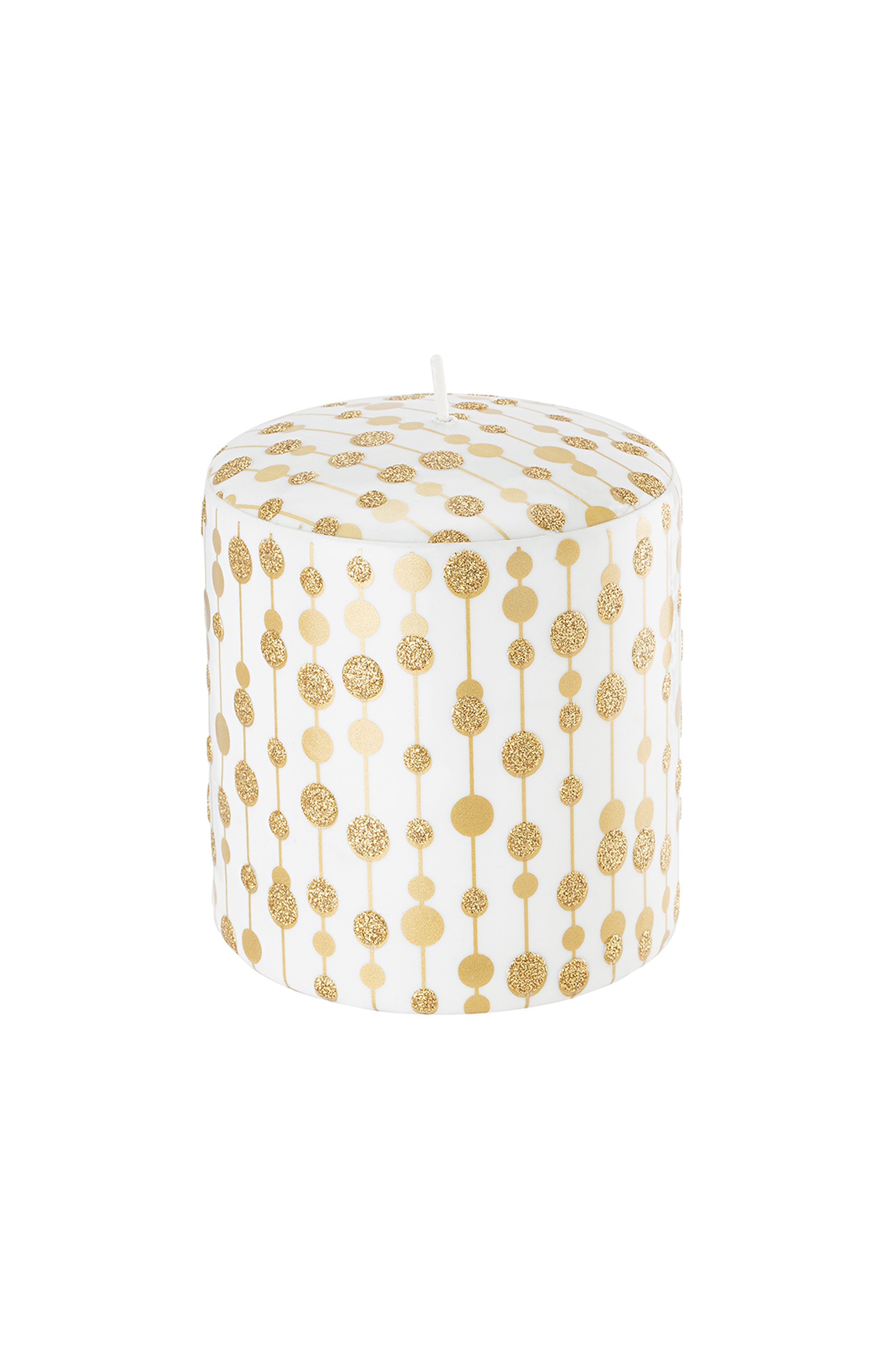 Интерьерная свеча pois ivory golden pois (11x10cm) PERNICI бесцветного цвета по цене 7900 руб., арт. 8001962079365, фото 1 Интерьерная свеча pois ivory golden pois (11x10cm) PERNICI, арт. 8001962079365, фото 1