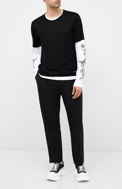 Хлопковый лонгслив ALEXANDER MCQUEEN, арт. 615286/QPZ66, фото 2