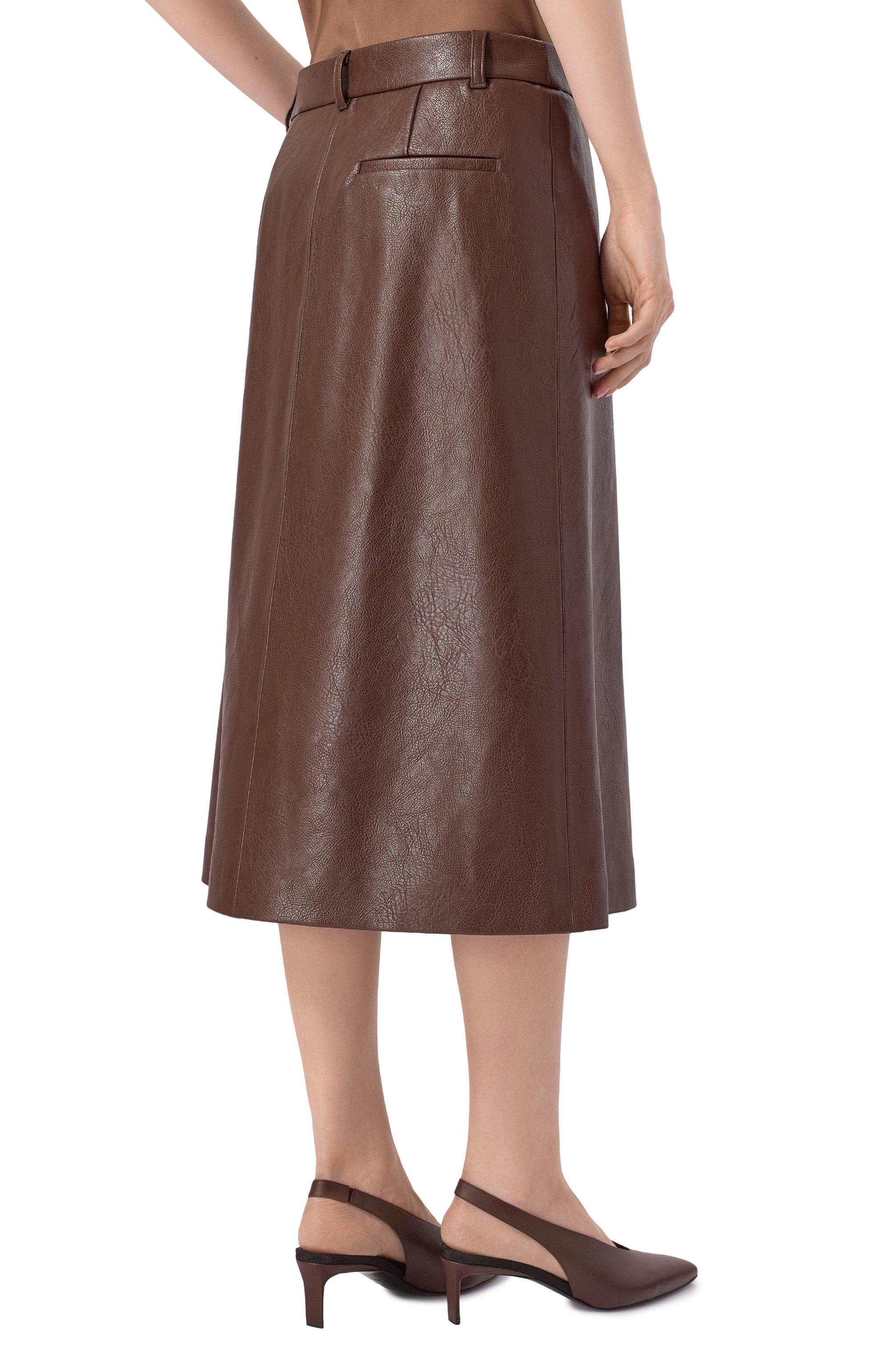 Юбка из экокожи MSGM, арт. 3942MDD10/257804, фото 4