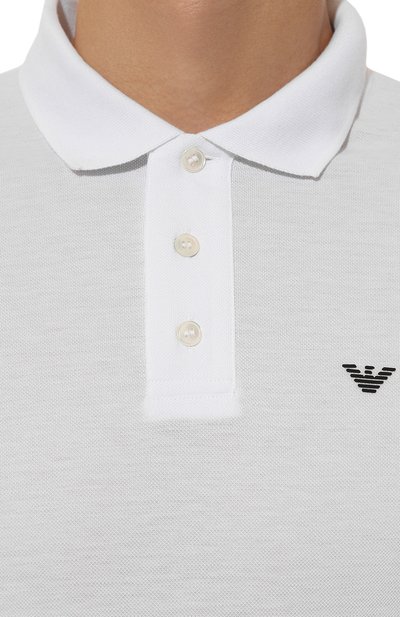Хлопковое поло EMPORIO ARMANI, арт. 8N1FQ2/1JTKZ, фото 5