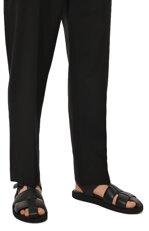 Кожаные сандалии Officine Creative Чёрный, фото 3