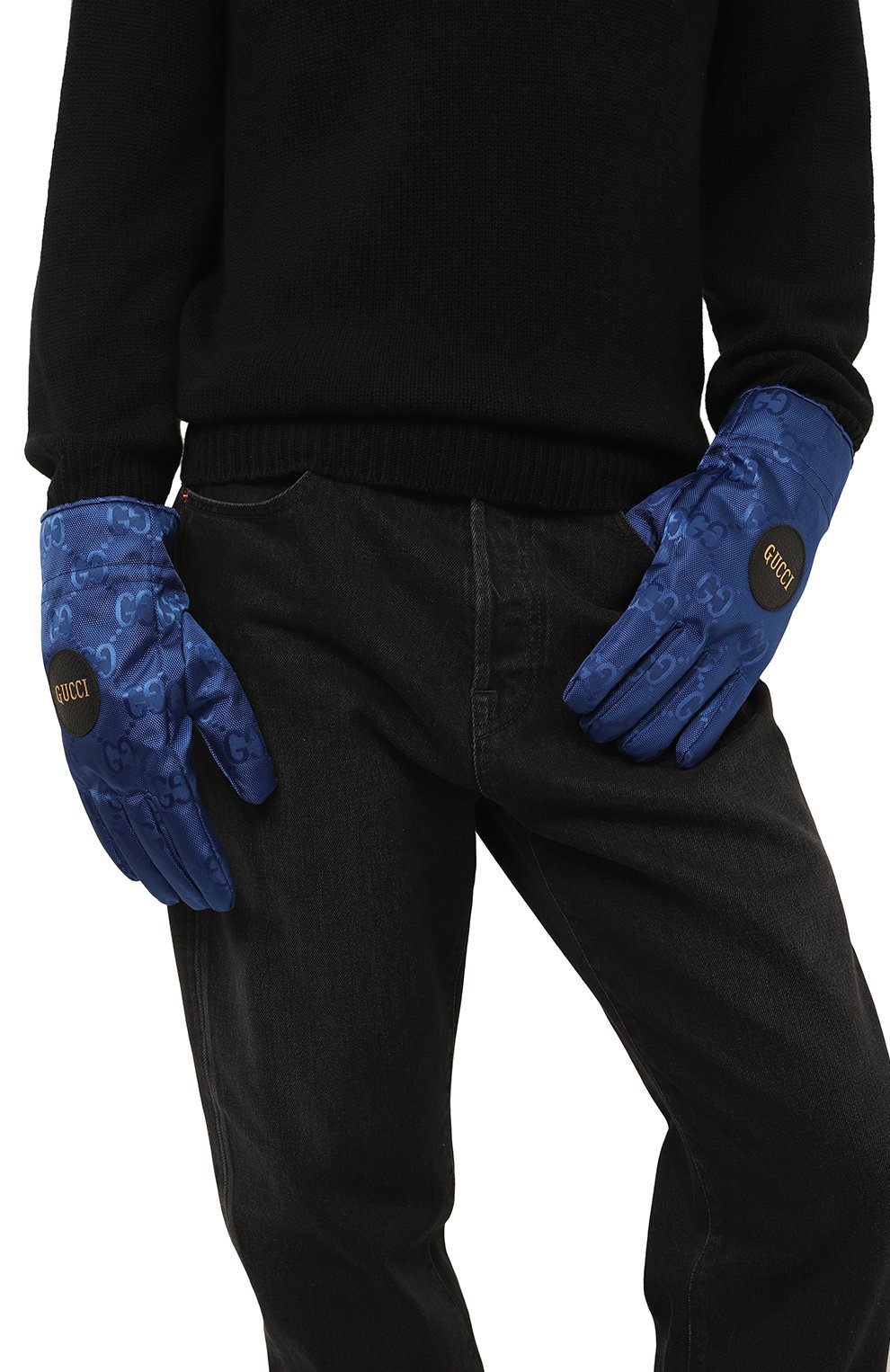 Перчатки off the grid GUCCI синего цвета по цене 64800 руб., арт. 652996 4HAEU, фото 2 Перчатки off the grid GUCCI, арт. 652996 4HAEU, фото 2
