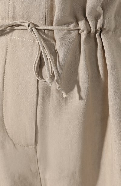 Льняные брюки ACNE STUDIOS бежевого цвета по цене 45300 руб., арт. AK0091, фото 5 Льняные брюки ACNE STUDIOS, арт. AK0091, фото 5