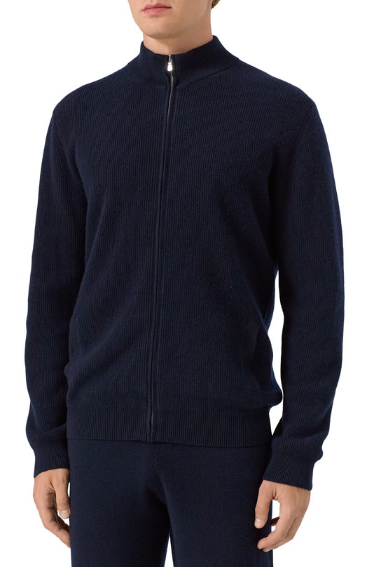 Кардиган из шерсти и кашемира Frette 99607025 00F 00888 Синий  99607025 00F 00888 Фото 3