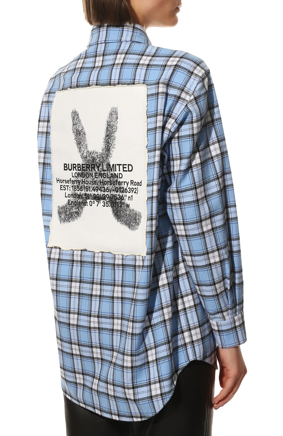 Хлопковая рубашка BURBERRY, арт. 8048898, фото 4