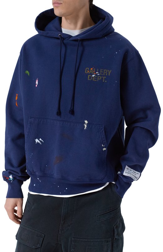 Хлопковое худи Gallery Dept. GPH-50044 Синий  GPH-50044 Фото 3