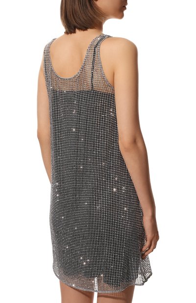 Платье с отделкой стразами PRADA, арт. P3F40R-1WPH-F0518-212, фото 4