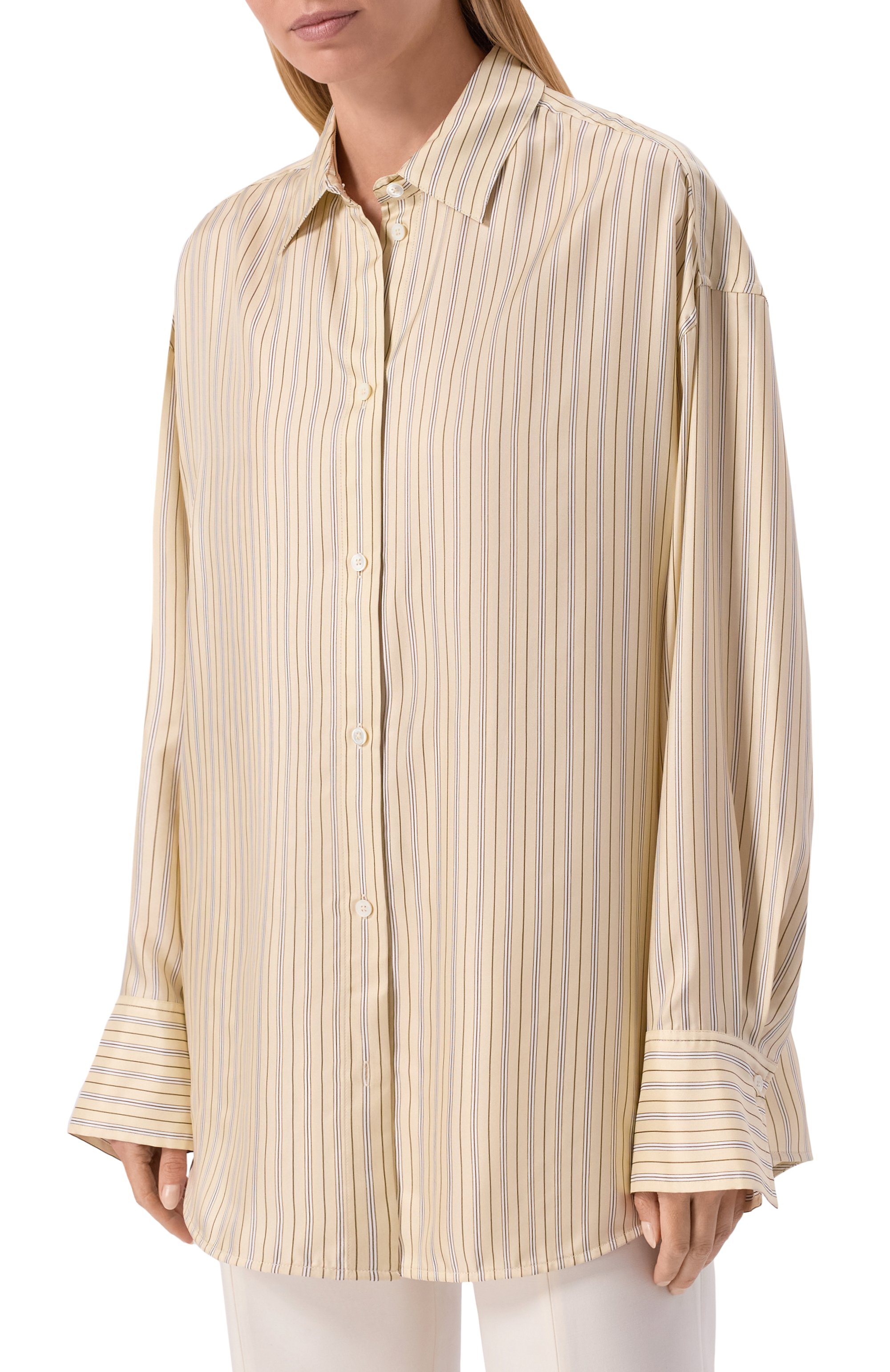 Шелковая рубашка TOTEME, арт. 261-WRT0700-FB0553, фото 3