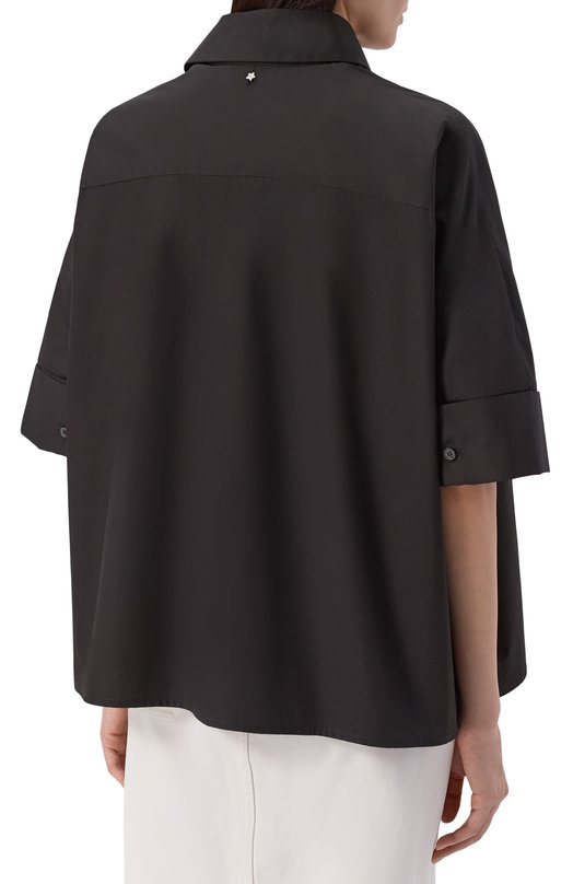 Хлопковая рубашка Lorena Antoniazzi P2651CA26A/4222 Чёрный  P2651CA26A/4222 Фото 4