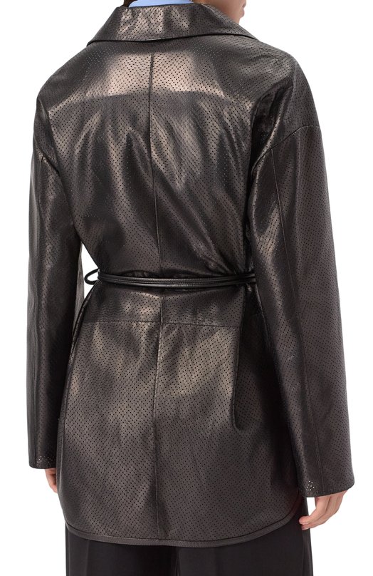 Кожаная куртка Kiton D59672K0919F02 Чёрный  D59672K0919F02 Фото 4