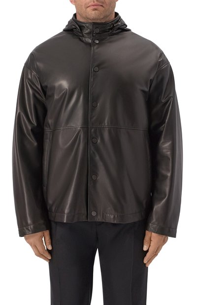 Кожаная куртка MVST черного цвета по цене 445500 руб., арт. M25.1PM.B004/BIG SIZE/CREAM NAPPA, фото 3 Кожаная куртка MVST, арт. M25.1PM.B004/BIG SIZE/CREAM NAPPA, фото 3