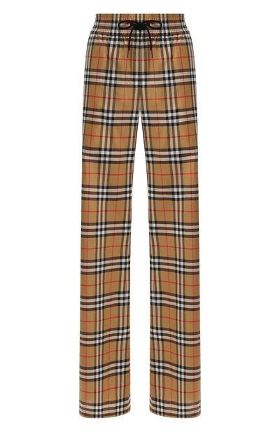 Хлопковые брюки в клетку BURBERRY, арт. 8003208, фото 1