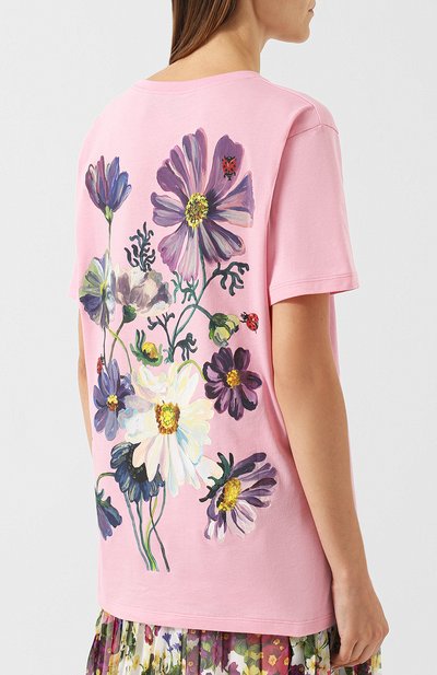 Хлопковая футболка с принтом GUCCI, арт. 492347/X3P10, фото 4