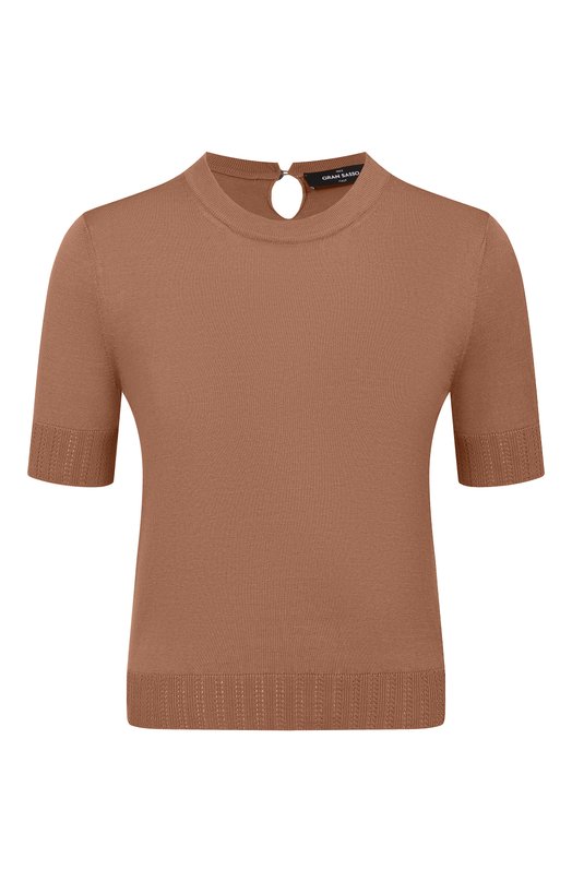 Шелковый пуловер Gran Sasso 43251/23550 Коричневый 43251/23550