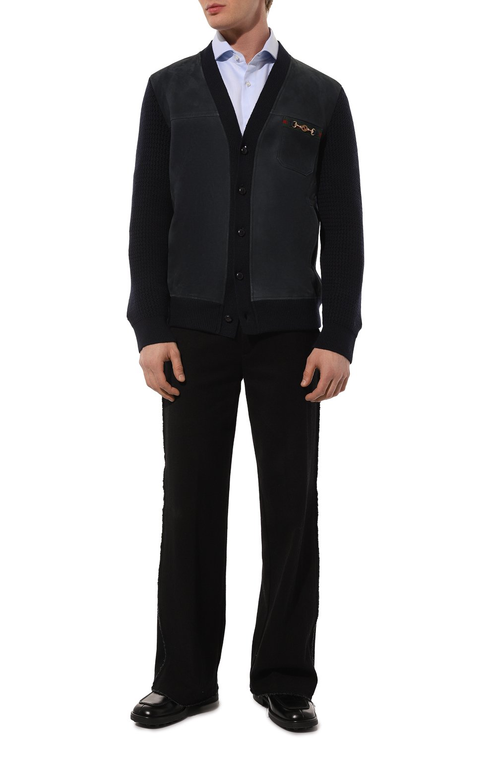 Комбинированный кардиган GUCCI, арт. 642745 XKBQI, фото 2